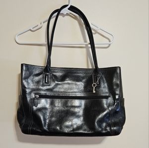 Fossil Black Briefcase Computer Messenger Shoulder Bag